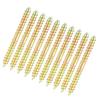10 piezas 6*60mm Tornillo pasador Conector para muebles de carpintería Tornillo de doble extremo