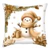 Christmas Home Decoration Pillow Cover Santa Claus Snowman Gingerbread Printed Sofa Cushion Suite Room Decoration Friend Gift