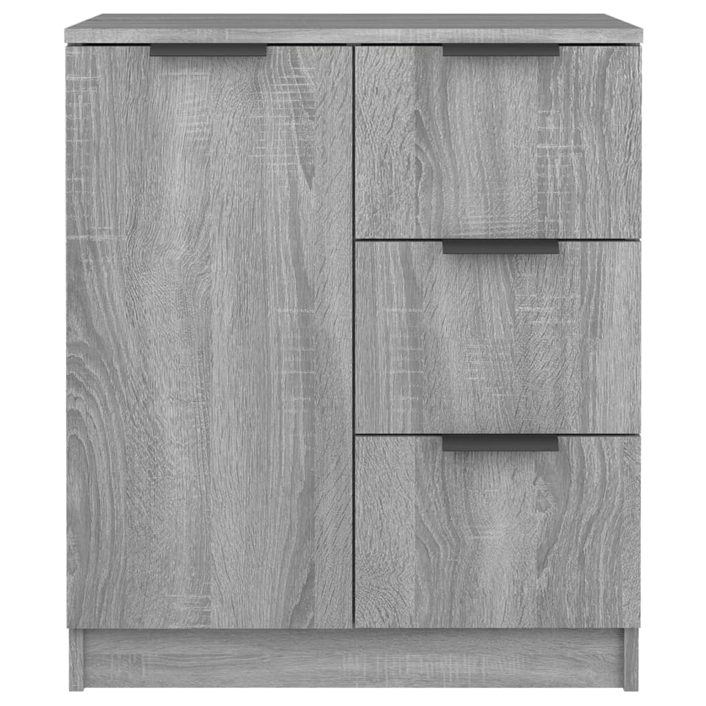 Sideboards 2 pcs Grey Sonoma 60x30x70 cm Engineered Wood
