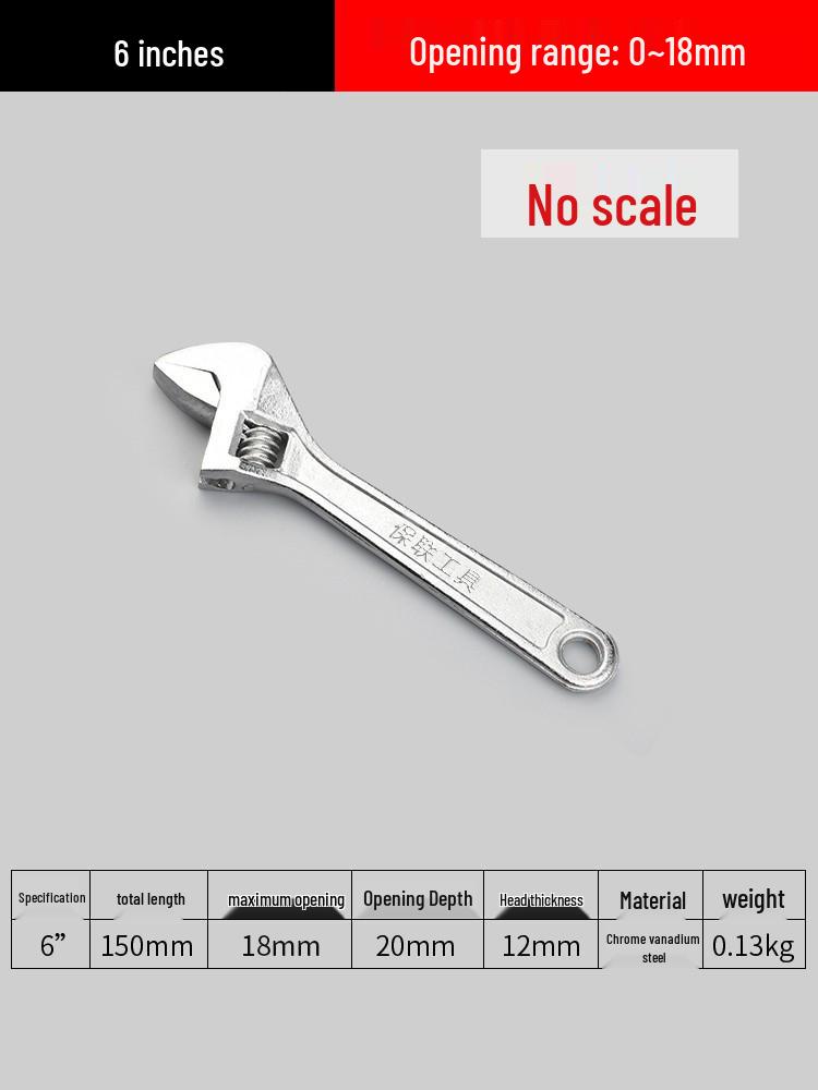 

Multifunctional Adjustable Wrench Set with Large and Small Openings