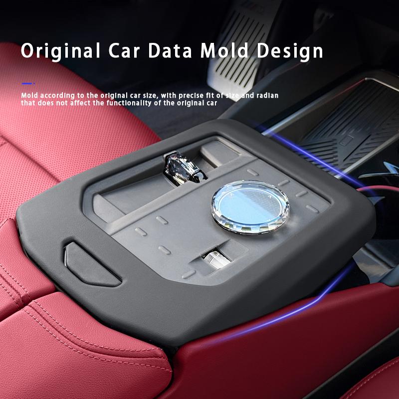 Car Central Control Gear Shift Button Panel Cover Anti-Scratch Protect Pad Interior Accessories For BMW 5 Series i5 G60 2024+