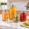 Borcane de Fermentare pentru Kombucha cu Gura Largă Borcan Mason din Sticlă cu Capac Ermetic, Recipient Reutilizabil Transparent cu Capacitate Mare pentru Alimente Uscate, Depozitare Ușor de Curățat