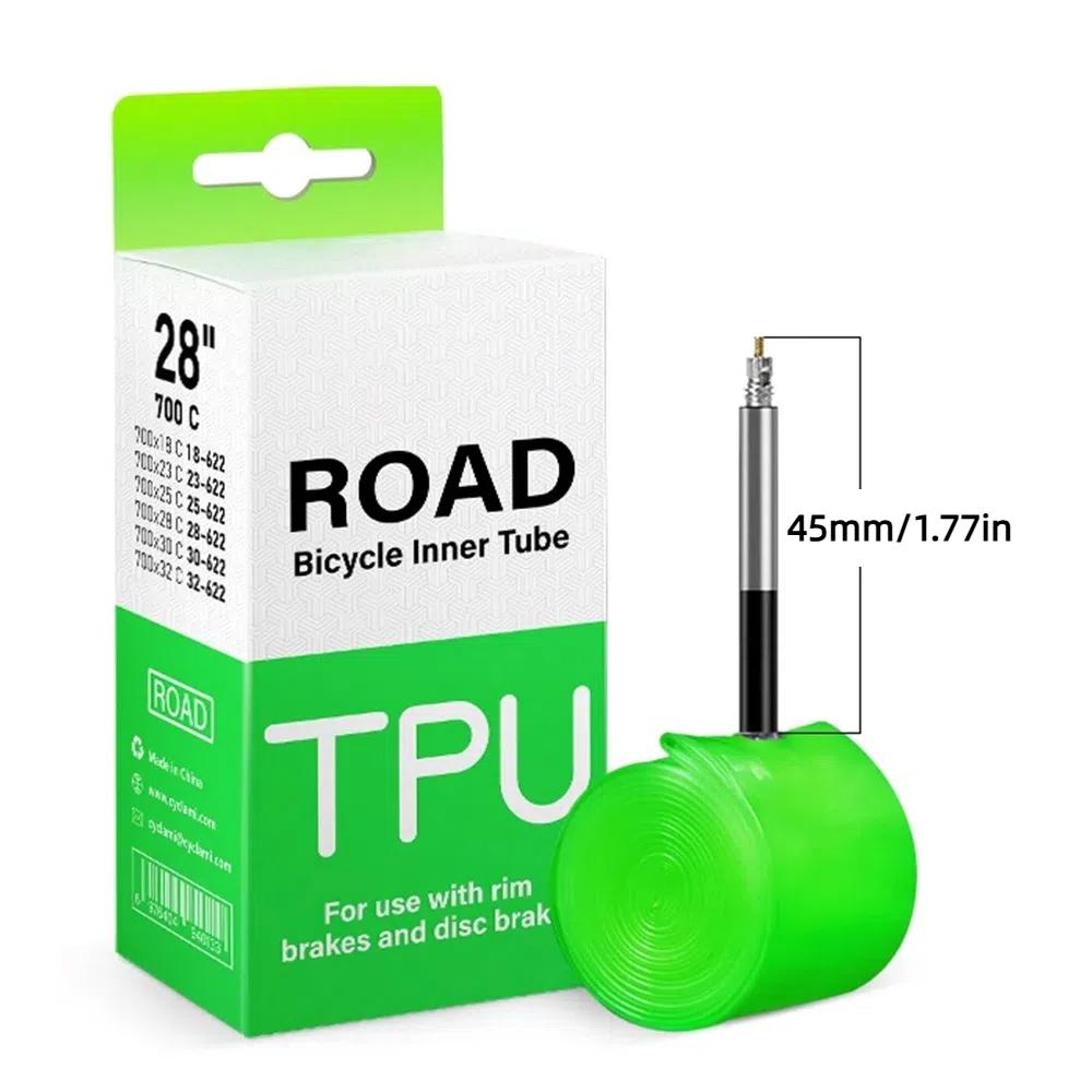 700C 700 X 18 23 25 28 30 32 45mm/65mm/85mm Bike TPU Inner Tube TPU Material Road Bicycle Tire