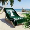 Tulane Green Wave Print Beach Towel, Large Soft Quick Dry Towel for Beach Camping Swimming
