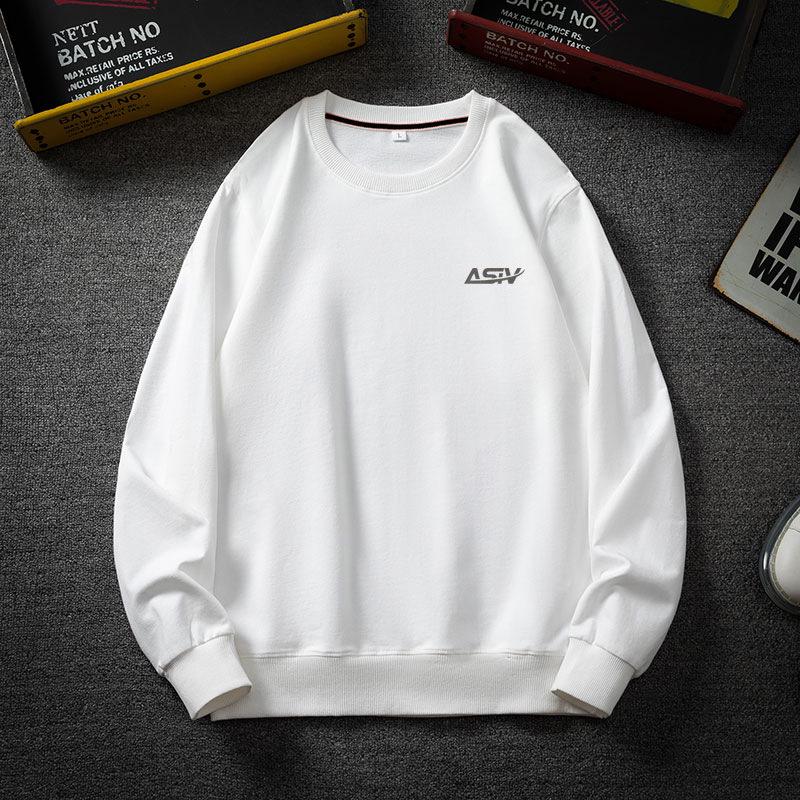 Men's Plus Size Thick Velvet Round Neck Hoodie - Autumn/Winter Trendy Loose Fit Long Sleeve Casual Top