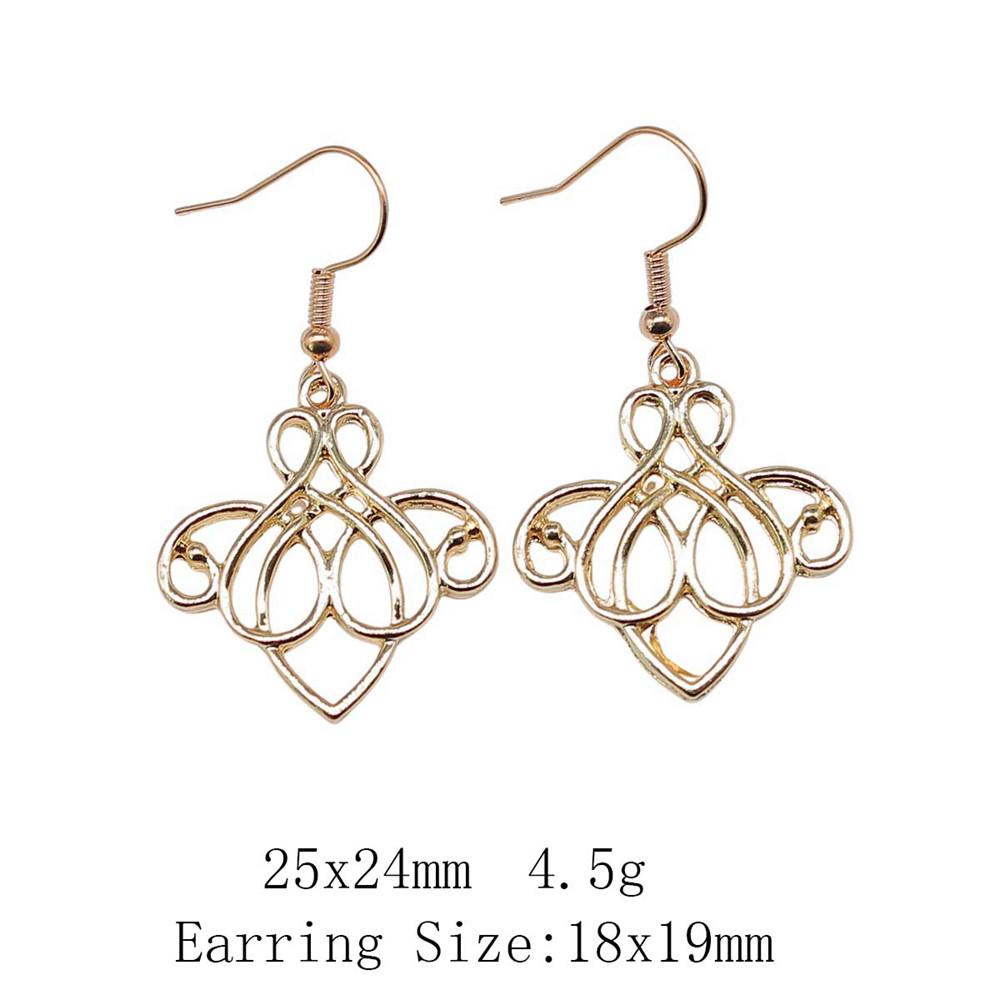 New Year's Day Earrings Women Geometric Water Drop Circle Drop & Dangle Earring Home Garden Party Earrings