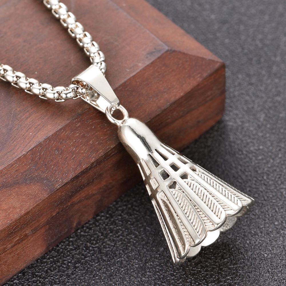 L Badminton Pendant European and American Hip-hop Street Skirt Necklace Sports Expert 60CM