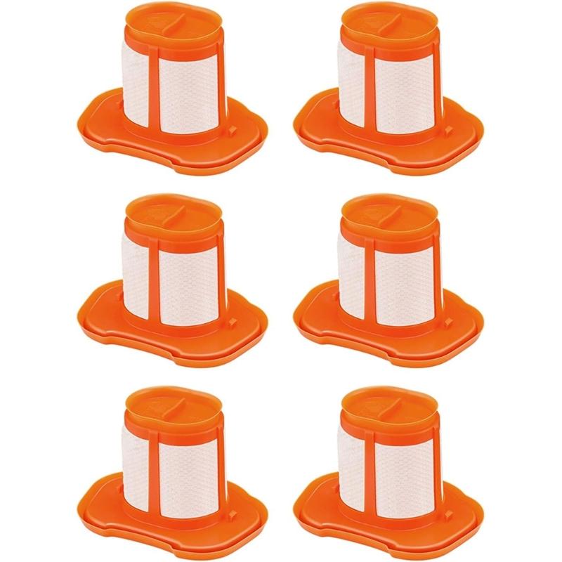 6 Pack Plastic Filter Household Vacuum Part Vacuums Filter Component Suitable for Household Dirt and Debris Cleaning 1