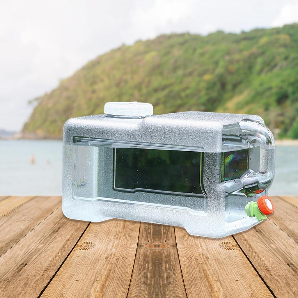 Water Container Bottle Carrier Clear Large Tank Storage Bucket Camping Jug