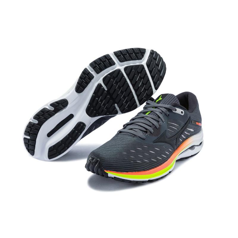 Mizuno Wave Rider 24 'Castle Rock Solar Orange' Sneakers J1GC200316