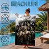 Wrestler Collage Beach Towel, Microfiber Beach Towel, Perfect For Pool, Beach, Travel, Home Decor Beach Party Fan Gifts
