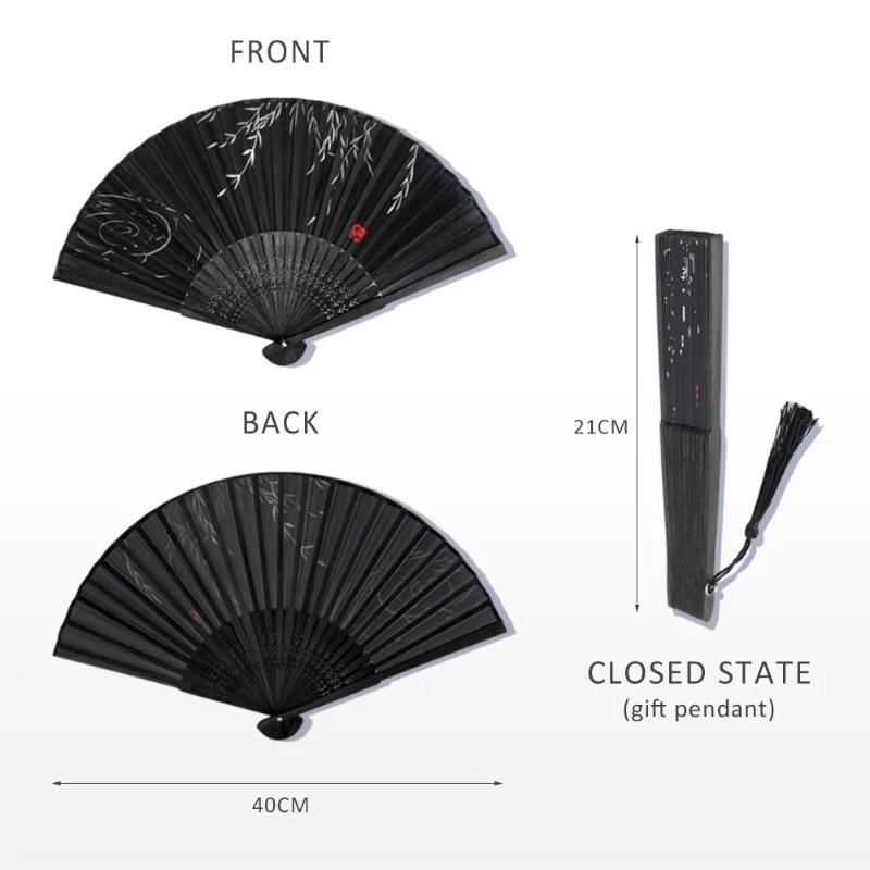 Ancient Style Folding Fan Men and Women Classical Dance Fan Costume Performance Photography Props Chinese Style