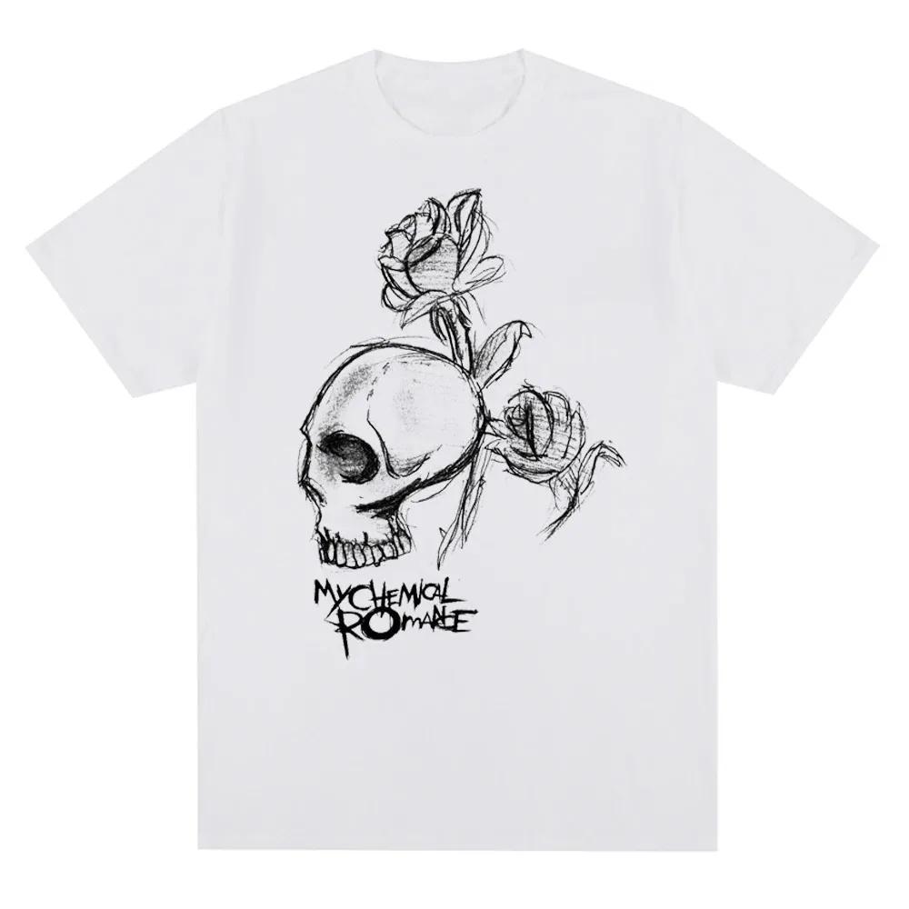 My Chemical Romance Mcr Band Men Women T-Shirt Printed T Shirt Casual Short Sleeve Tshirt Streetwear Trend Tee Tops 70216