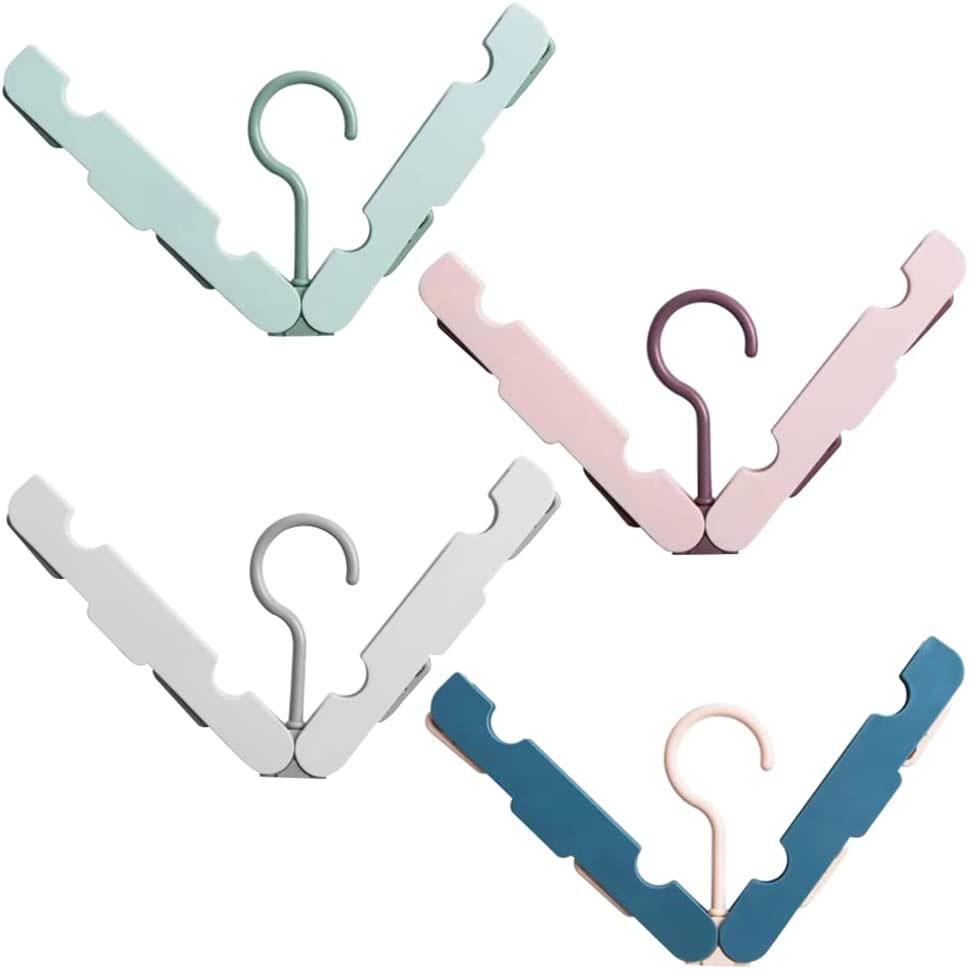 Foldable Clothes Hanger Portable Travel Drying Rack Home Non-slip Windproof Drying Rack Towel Sock Storage Rack Closet Organizer