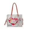 Summer Cartoon Horse Print Transparent PVC Tote Bags Elegant Large Capacity Jelly Handbag Sweet Youth Shoulder Bag for Women