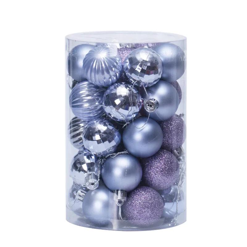 4CM Christmas Ball Box Set Available Lightweight Holiday Christmas Tree Ornament Decorations Christmas Decorations 34PCS/Box