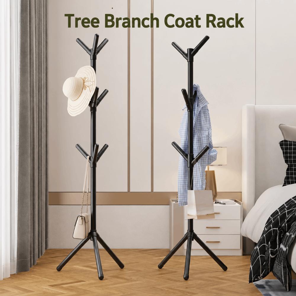 Household Coat Hanger Freestanding Coat Hanger Stand Simple Clothes Rack For Hall & Living Room