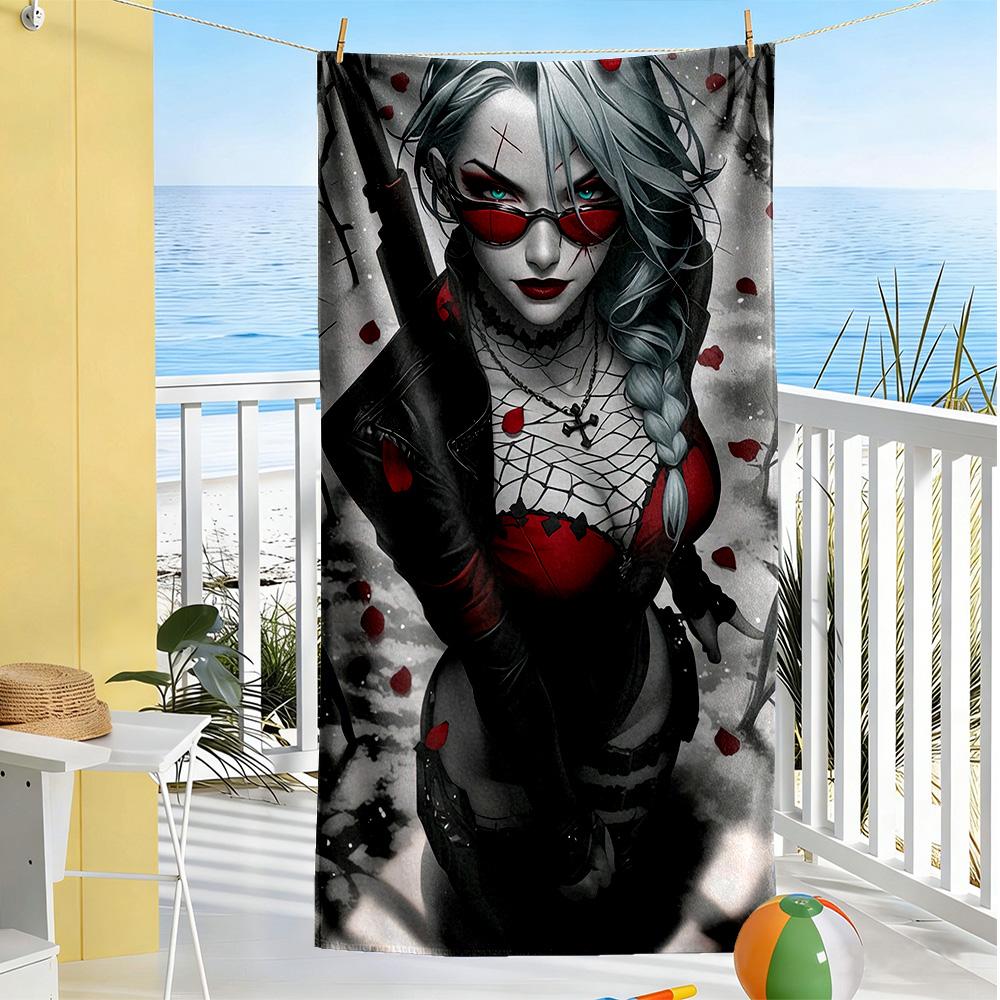 Gotischer Stil Strandtuch Superweich & Saugfähig Bequem Leicht Geeignet für Sport, Reisen, Schwimmen, Yoga, Badezimmer, Strand Und Pool