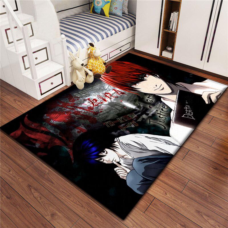 Death Note HD Printed Carpet Living Room Home Decor Sofa Table Rug Anti Slip Chair Cushion Lounge Mat Picnic Camping  Ar