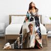 George Michael Music Blanket Quality Warm Soft  Throw Blanket Winter Travel Office Couch Chair Sofa Bed Fashion Bedspread
