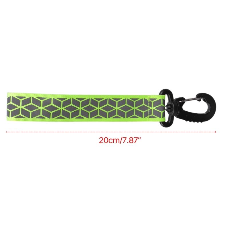 High Visibility Safe Reflective Keychain Backpack Pendant Reflectors For Things Adults Children Safety Night Cycling Bag