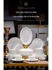 Bone China Pure White Underglaze Bowl & Plate Set - Household Porcelain Tableware, Gift Boxed