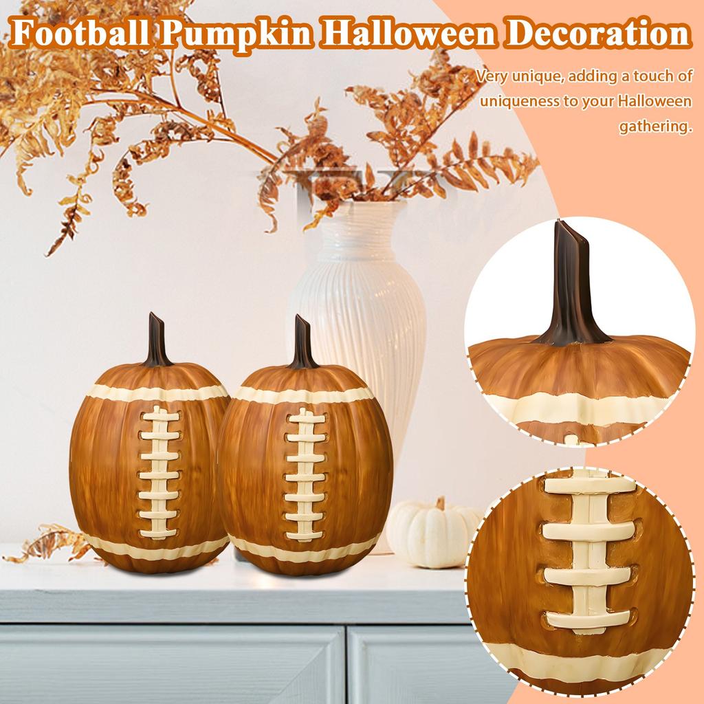 Football Pumpkin Halloween Decoration