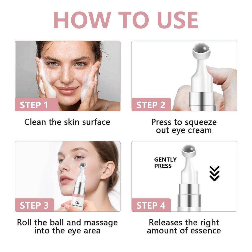 Bee Venom Firming Eye Cream-Deeply Nourishes The Skin-Firming And Reducing Wrinkles-Suitable For All Skin Types, 15ml