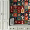 24pz Elementi Natalizi Classici Vintage Adesivi Piastrelle Ceramiche Bagno Cucina Soggiorno Autoadesivi Decorativi