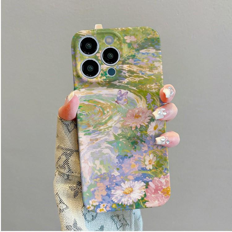 Wavy Flower Creative Phone Case for iPhone 17 Pro Max, Protective Covers for iPhone 14-16, Cartoon Design.