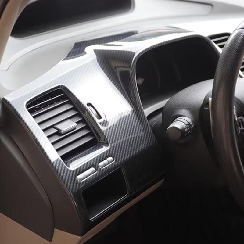 For Honda Civic 4 Doors 2006-2011 Car Accessories ABS Dashboard trument AC Vent Cover Trim 1PC