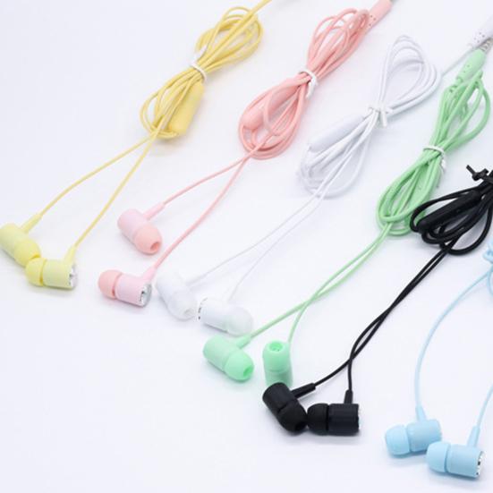 Wired Earphone Heavy Bass HD-compatible Calling In-ear 3.5mm High Sensitivity Wired Earphone Phone Supply