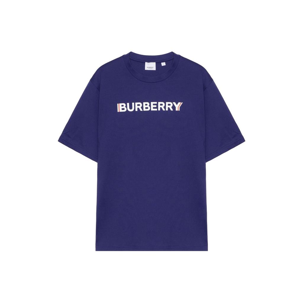 Burberry T Shirts Men's Blue Crew Neck Moderate 80530131
