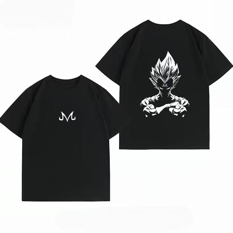 Unisexs Clothing New 100 Cotton Summer TShirt Bandai Dragon Ball Unisexs TShirt Majin Vegeta Print Casual Unisexs TShirt S