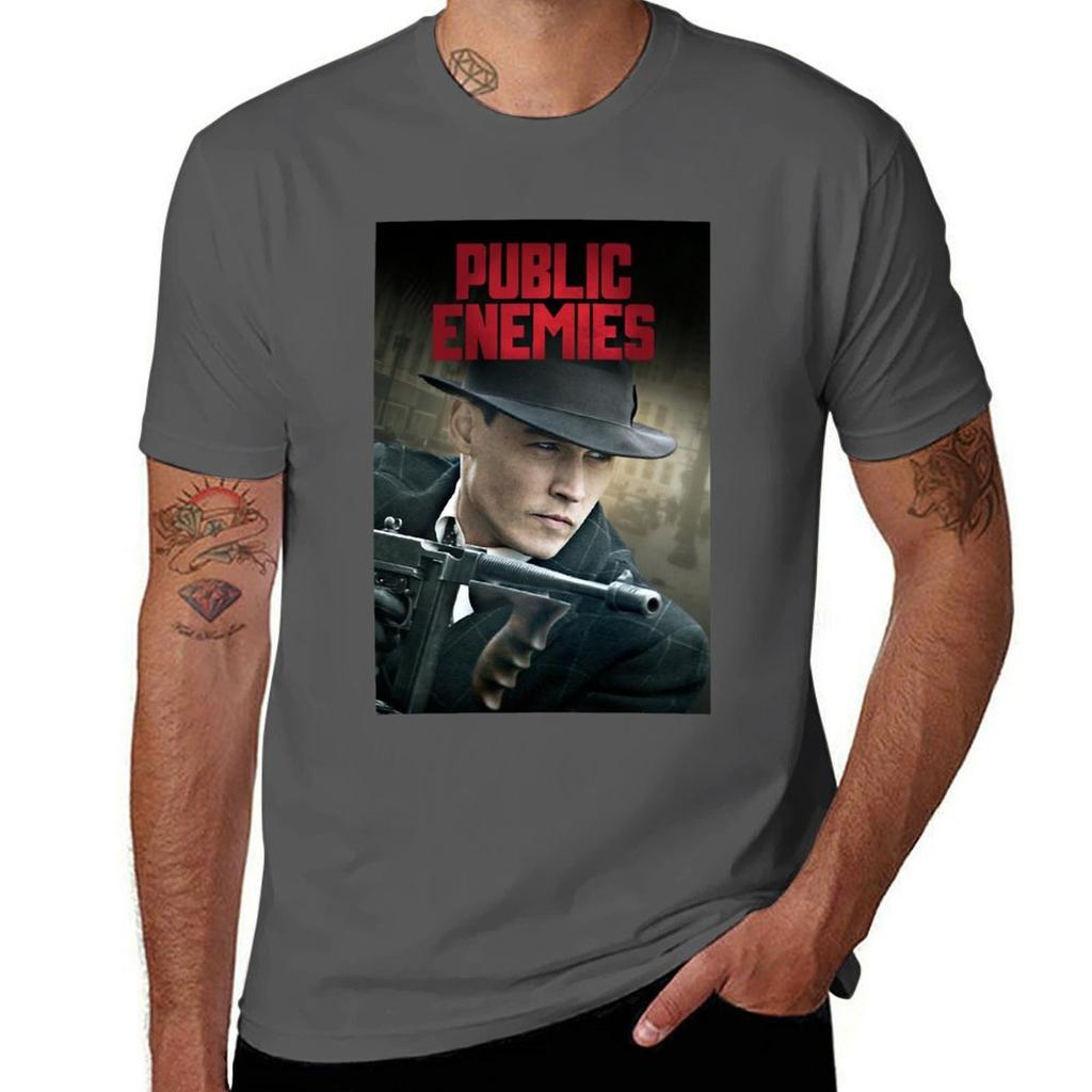 Special Present Public Enemies Gift For Everyone TShirt Utility Work Short Sleeve Top