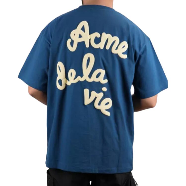Acme De La Vie/ADLV T Shirt Unisex Blue Green ADLV-23FW-SSLEMS-BGN