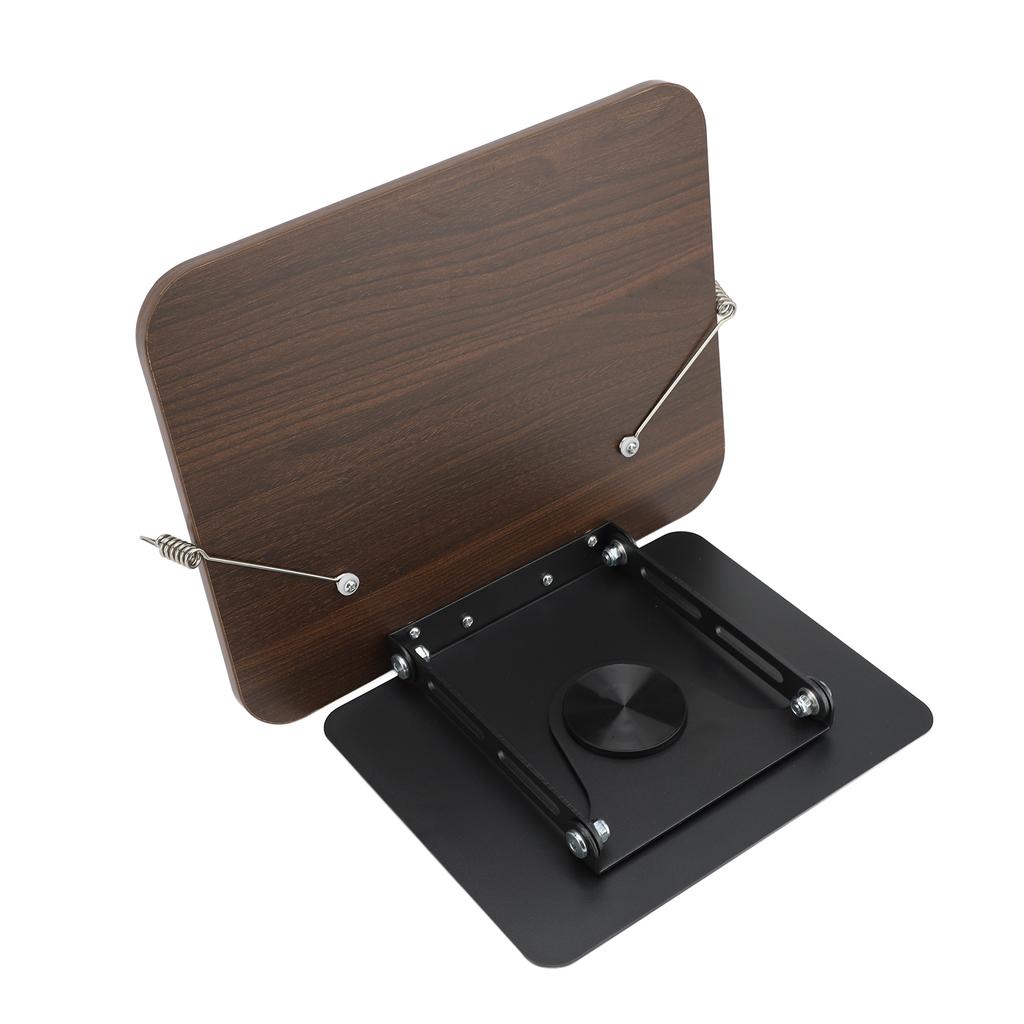 Reading Stand with 360 Degree Rotating Base and Page Clips Multifunctional Lift Support Book Holder