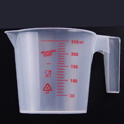 250ml Plastic Clear Measuring Cup Handle Liquid Pour Spout Home Kitchen Tools