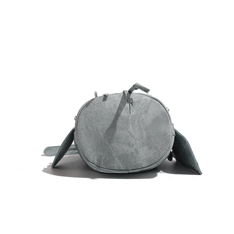 2024 Women's Summer Bucket Bag Set: Fashion Drawstring, Rivet Design, with Wide Shoulder Strap and Messenger Bag.