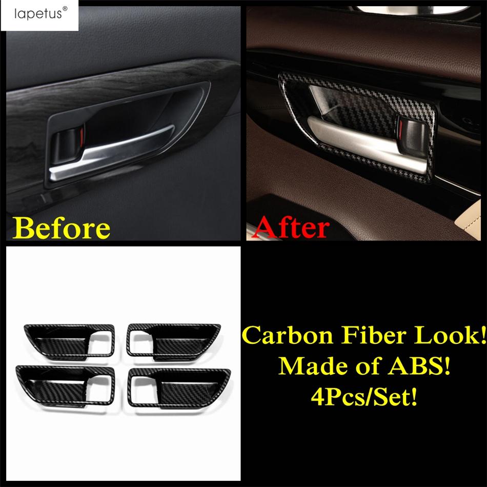 Carbon Fiber Window Lift / Gear Shift Panel / Water Cup / Air AC Cover Trim Accessories For Toyota Highlander / Kluger -2025