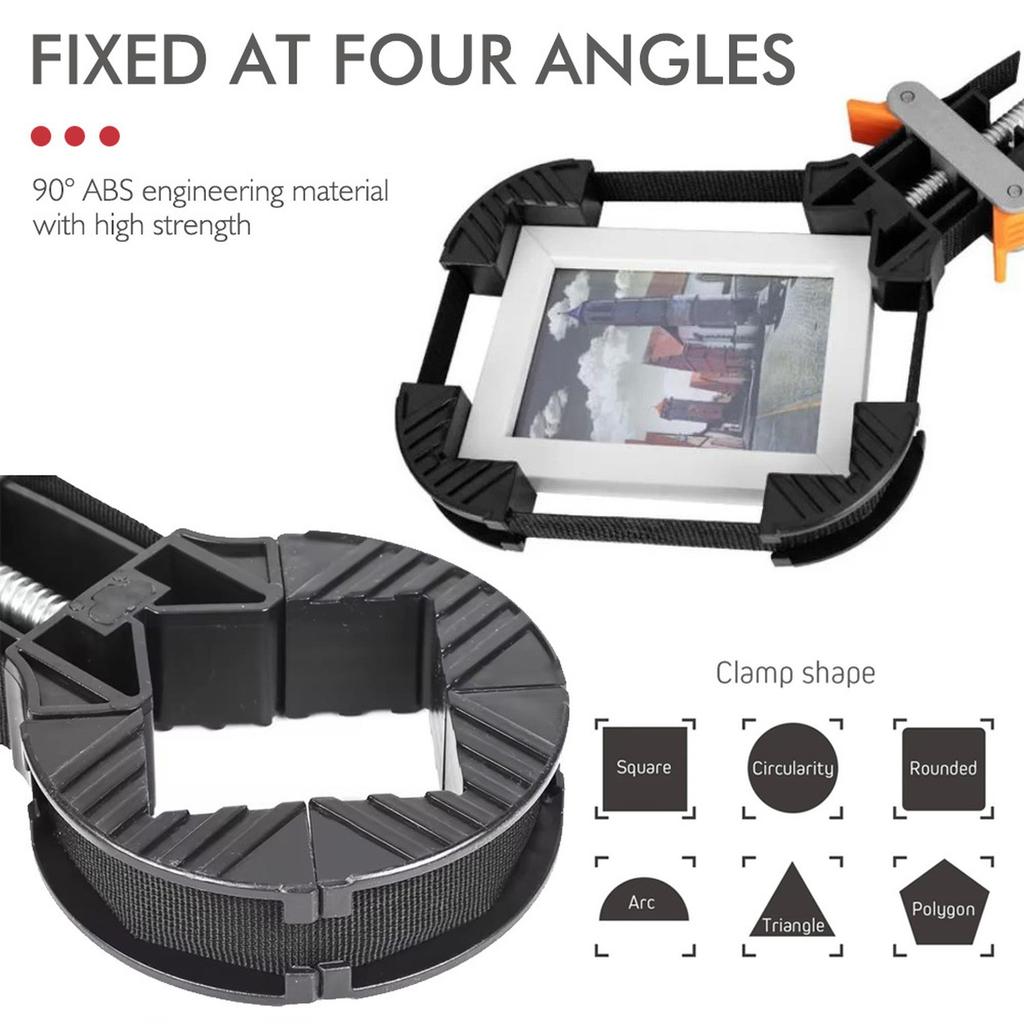 Band Clamp Frame Woodworking Frame Clamping Strap Holder with Non Handle Belt Clamp Corner Clamp for Round
