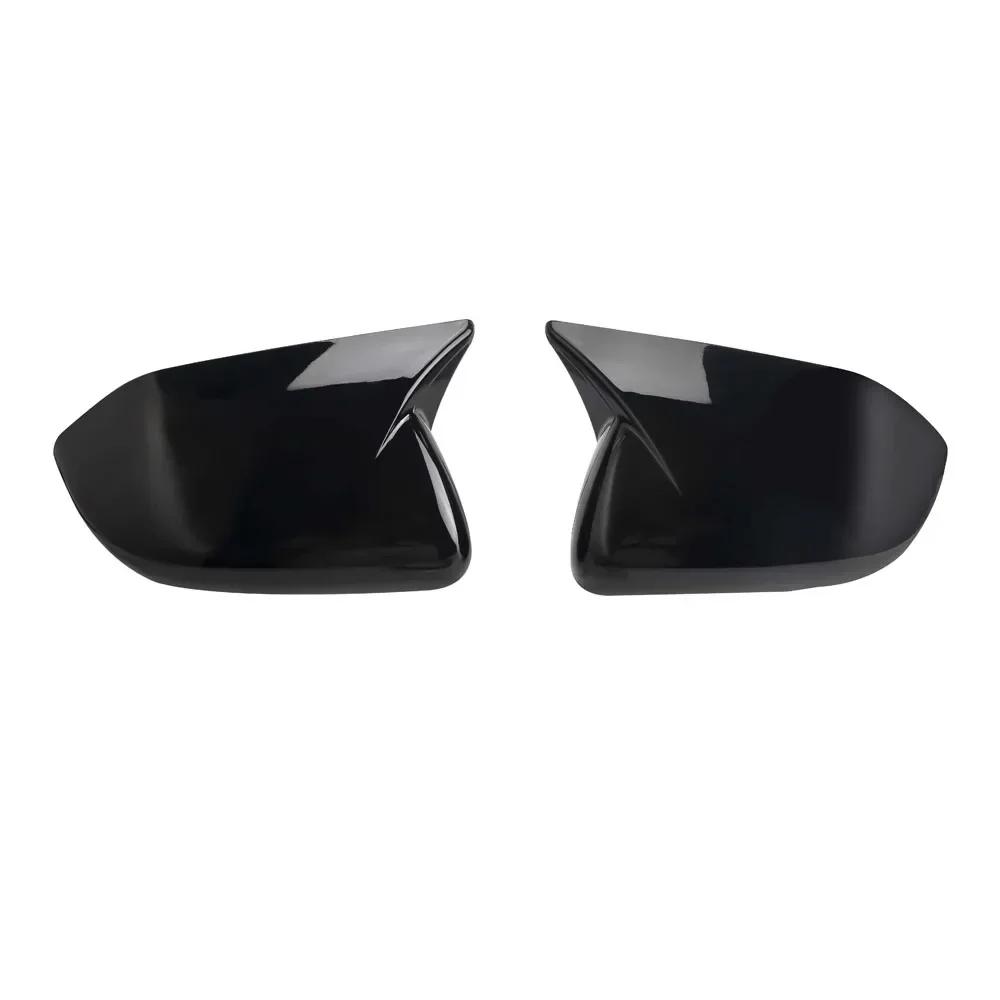 

LHD For Ford Explorer 2024 Car Rearview Side Mirror Cover Wing Cap Exterior Door Housing Shell Trim Sticker Gloss Black