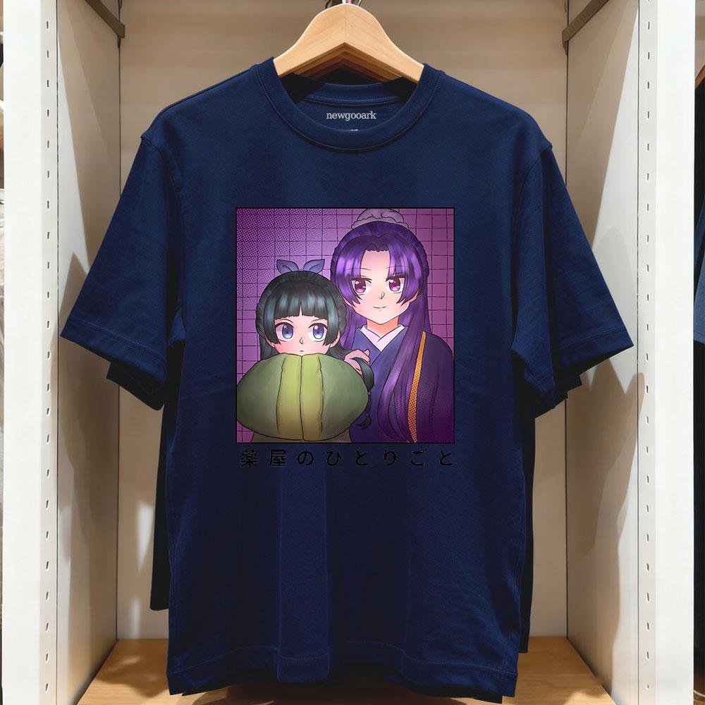 

Doodle Eunuch and Apothecary TShirt Harajuku Anime Women Unisex Vintage Printed Tshirt Cotton Oneck Adult Tops Girlfriend Tee 3XL