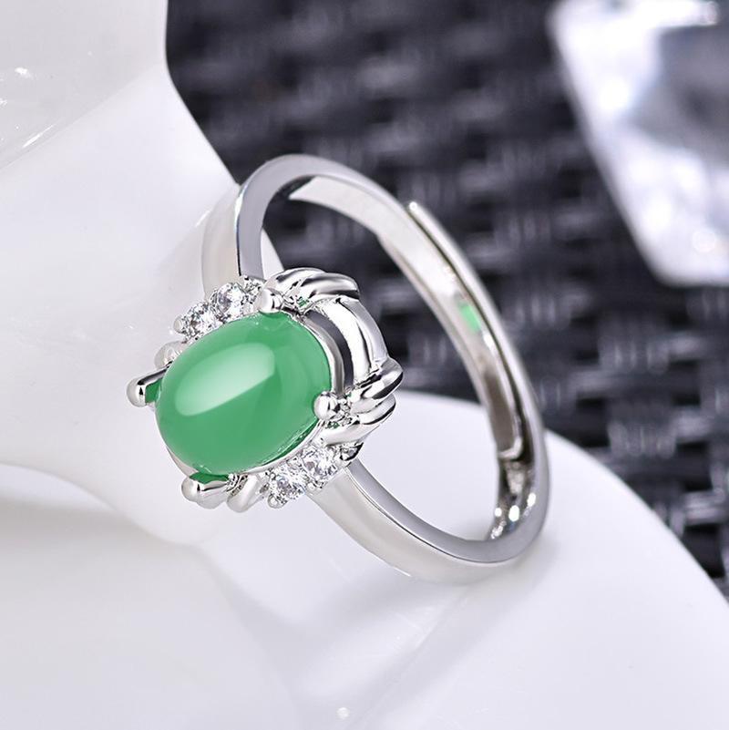Lindon Classic Copper Alloy Zircon Ring Ladies Jewelry Wedding Promise Party Gift