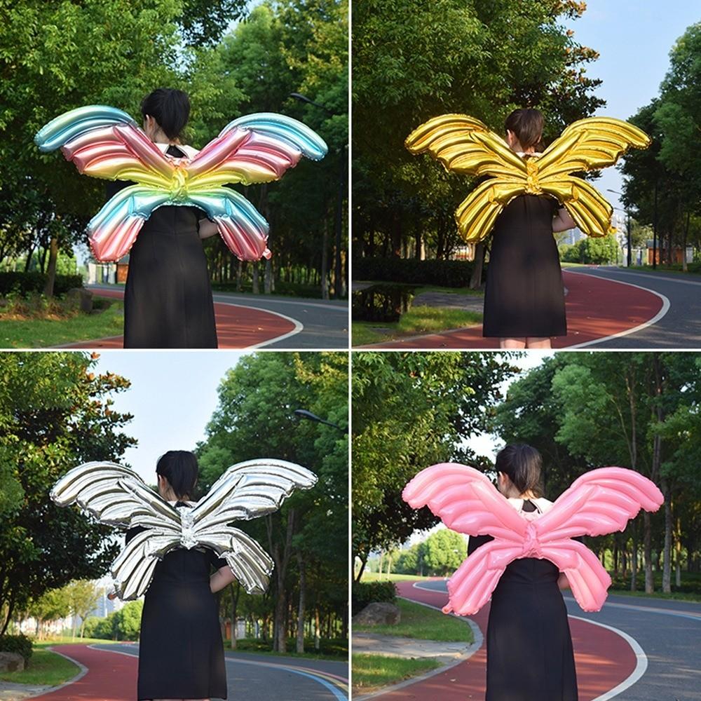 Gifts Inflatable Angel Butterfly Wing Balloon Colorful Fairy Wing Balloon Back Hanging Balloon Children's Day