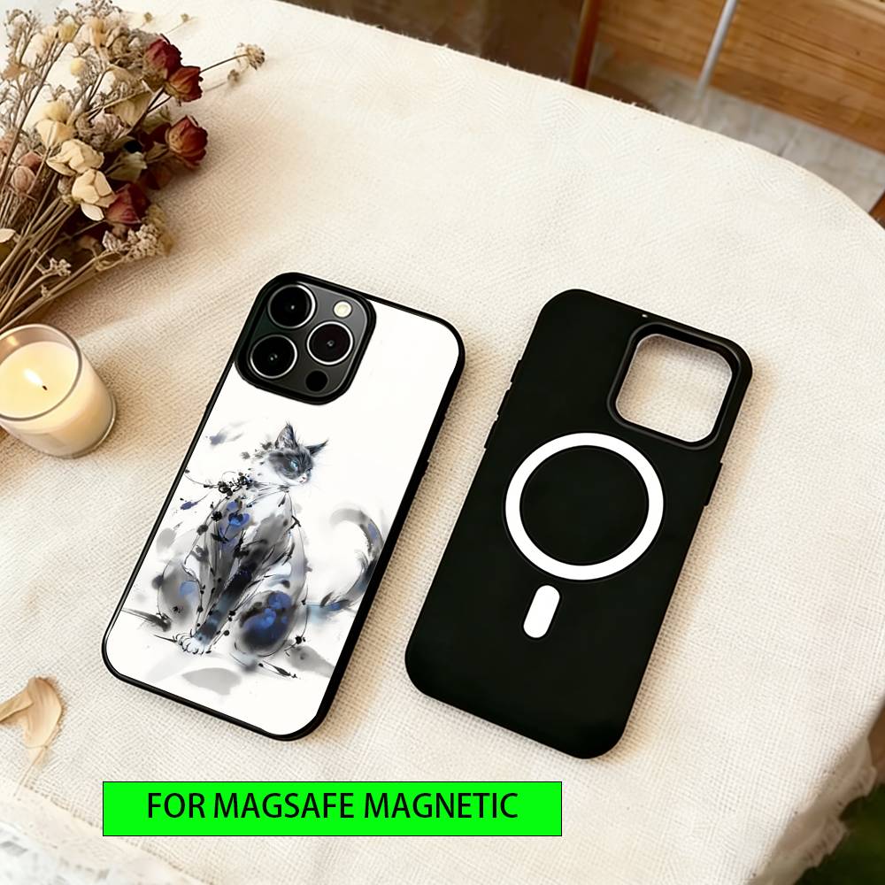 Civet cat Phone Case For iPhone17,16,15,14,13,12,11 Plus,Pro Magnetic with Magsafe Wireless Charging