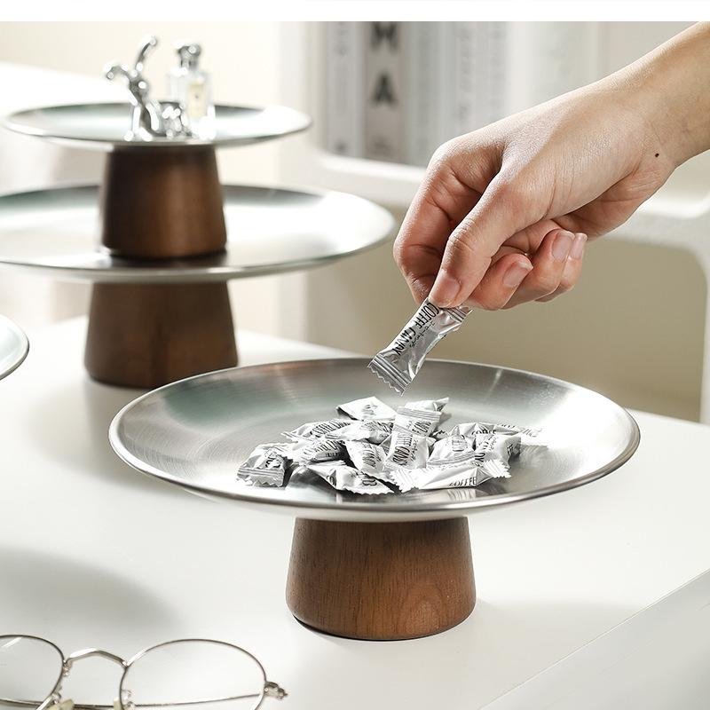 wood stainless steel room dessert table cake