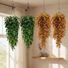 5 Forks Artificial Eucalyptus Leaf Vine Plastic Penny Leaf Decor Plant  Outdoor Use