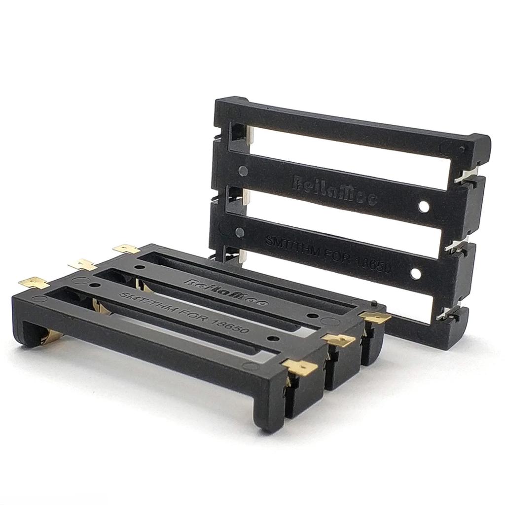 3S 18650 Battery Storage Case SMD SMT THM 3 18650 Battery Box 18650 Battery Holder with Bronze Pins