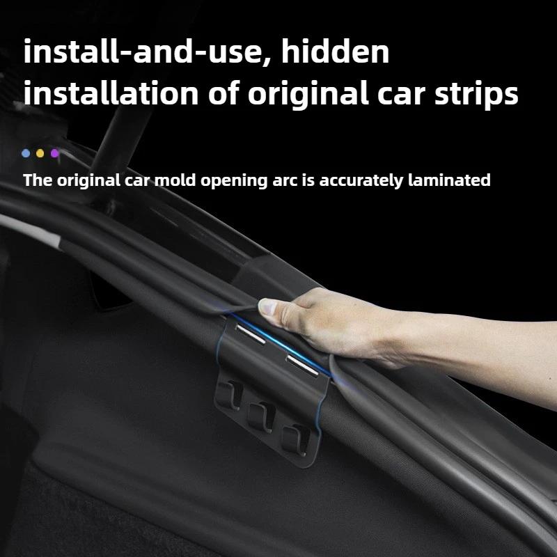 for Tesla Model Y Juniper 2025 Launch Rear Trunk Hook Storage Holder Bag Water Bottles Trunk Grocery Bag Hanger Auto Accessories